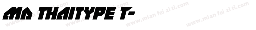 MD Thaitype T字体转换